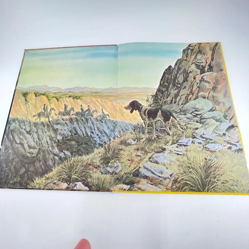 Walt Disney Savage Sam Big Golden Book 1963 Vintage Hardcover Western Large